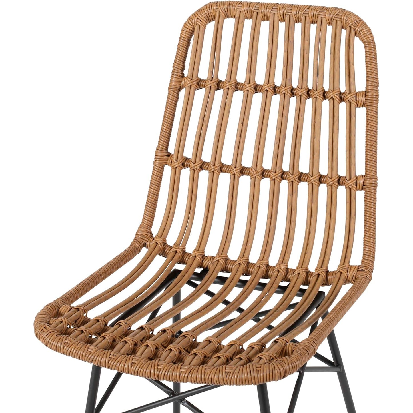 Silla de Comedor Terraza Rattan Grecia Color Madera