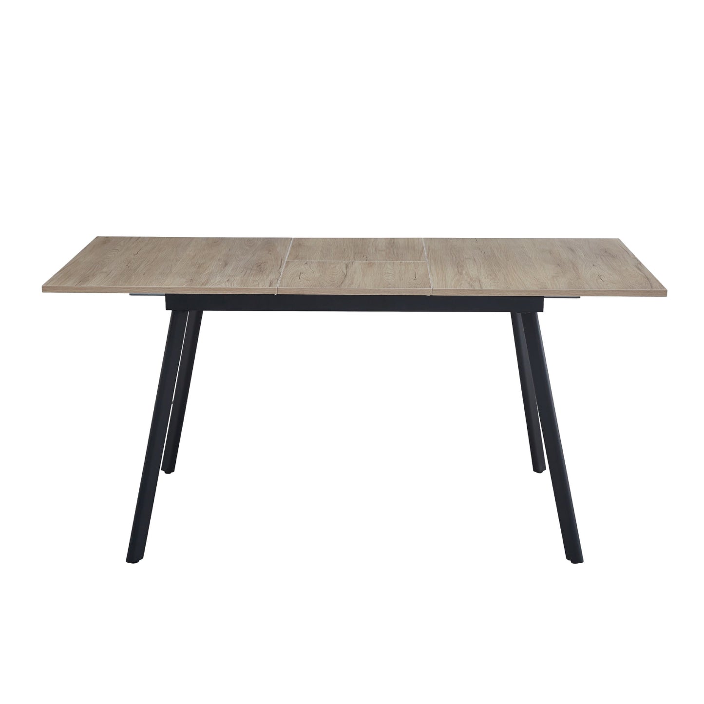 Mesa extensible 120 a 160 cm, ancho 80cm - Madera Clara