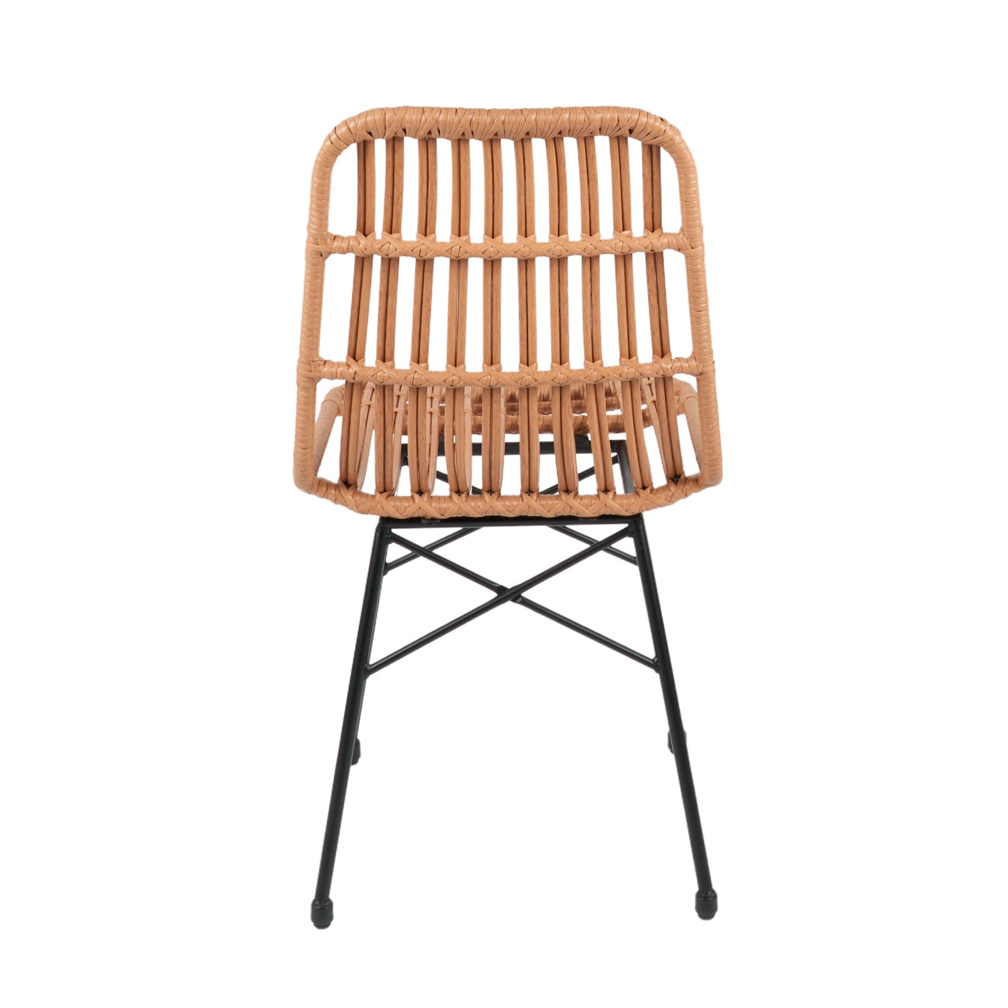 Silla de Comedor Terraza Rattan Grecia Color Madera