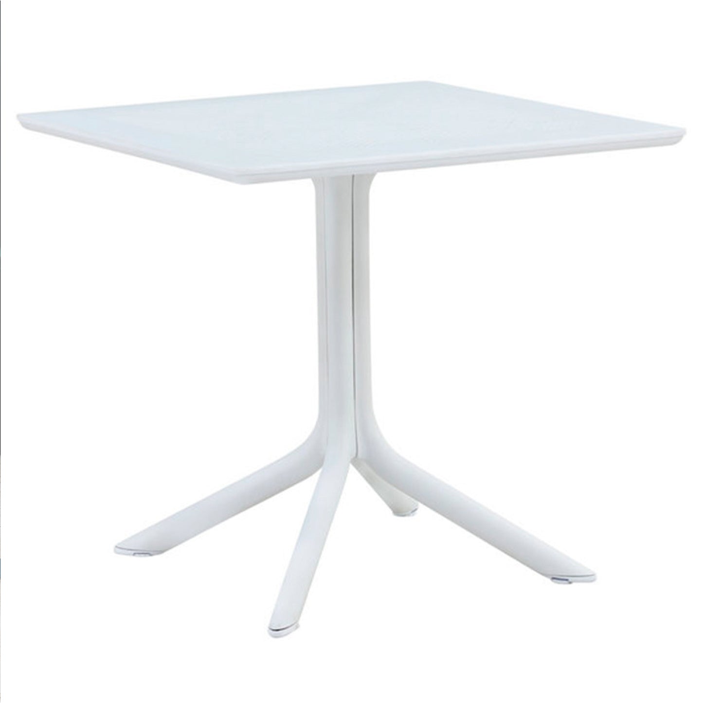 Mesa restaurant 80x80 Polipropileno Terraza Exterior - Blanca