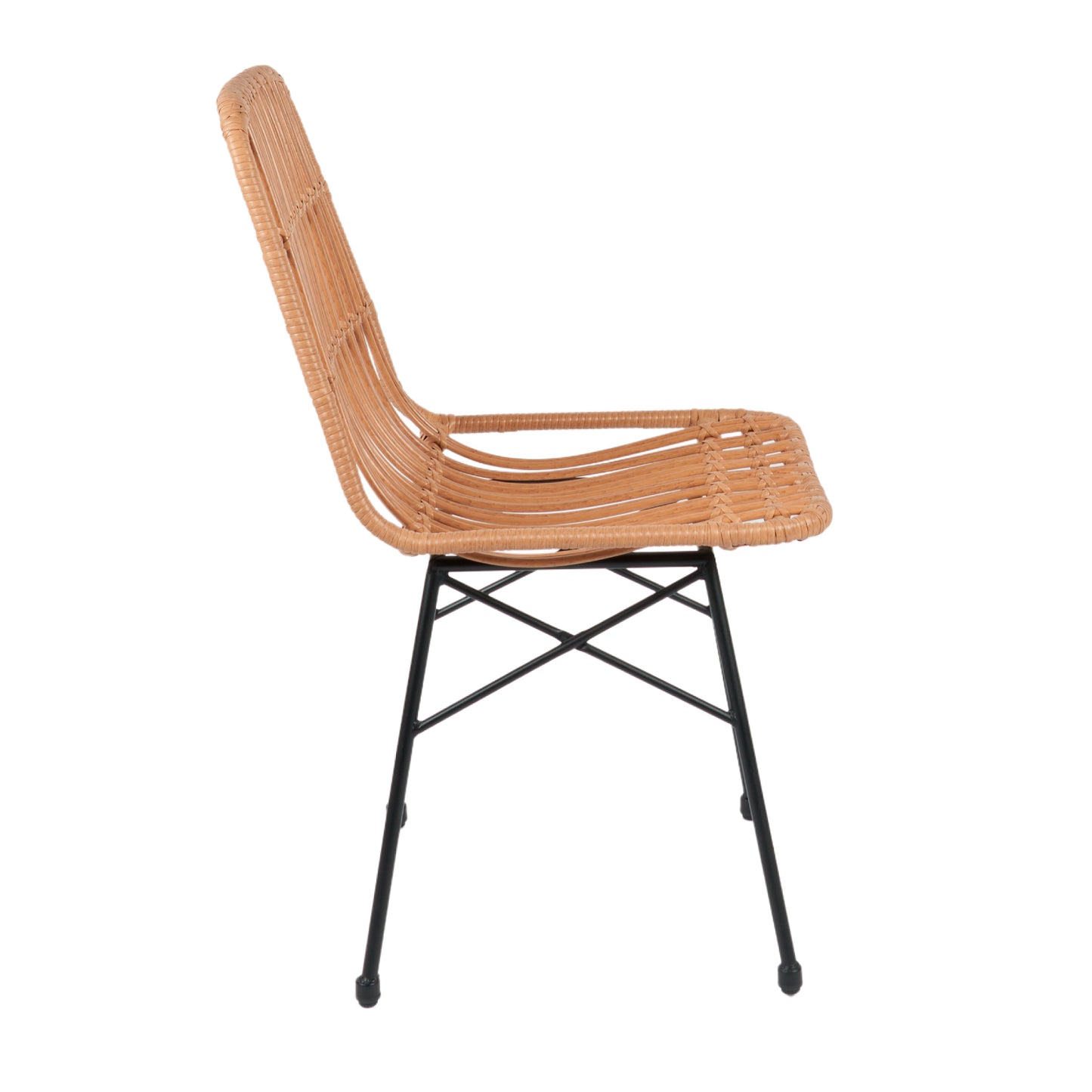 Silla de Comedor Terraza Rattan Grecia Color Madera