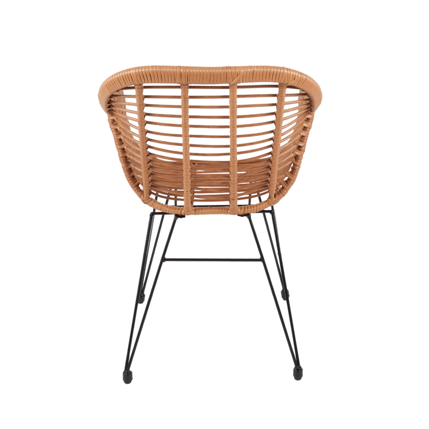 Butaca con Apoyabrazos de Terraza Rattan Grecia Color Madera