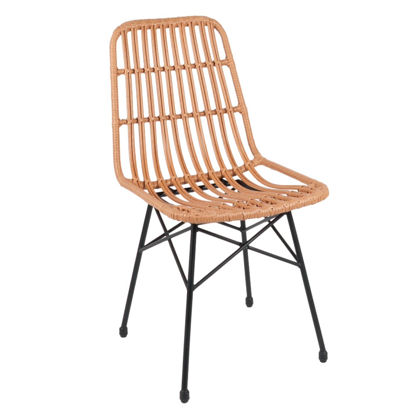 Silla de Comedor Terraza Rattan Grecia Color Madera