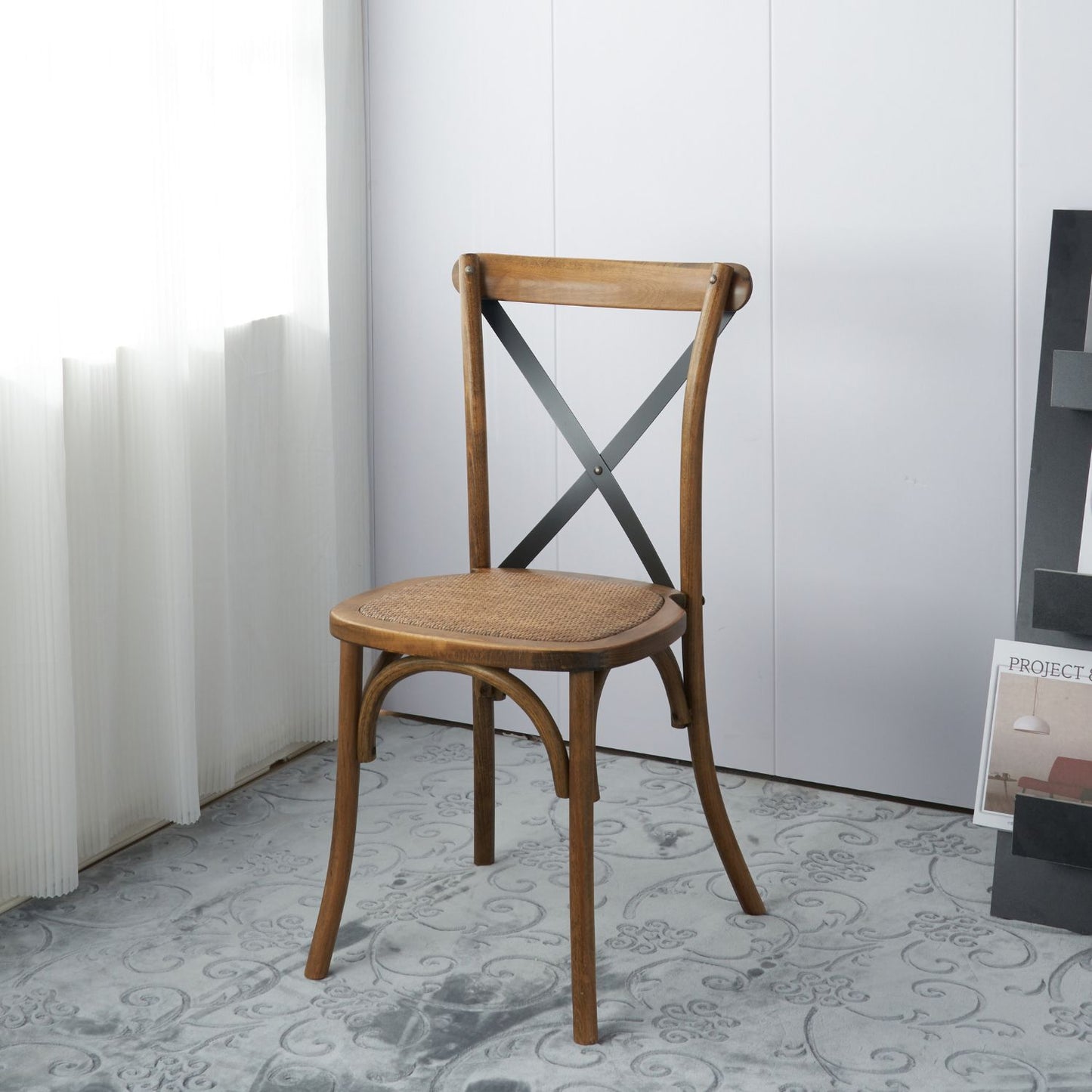 Silla Crossback Madera Rattan