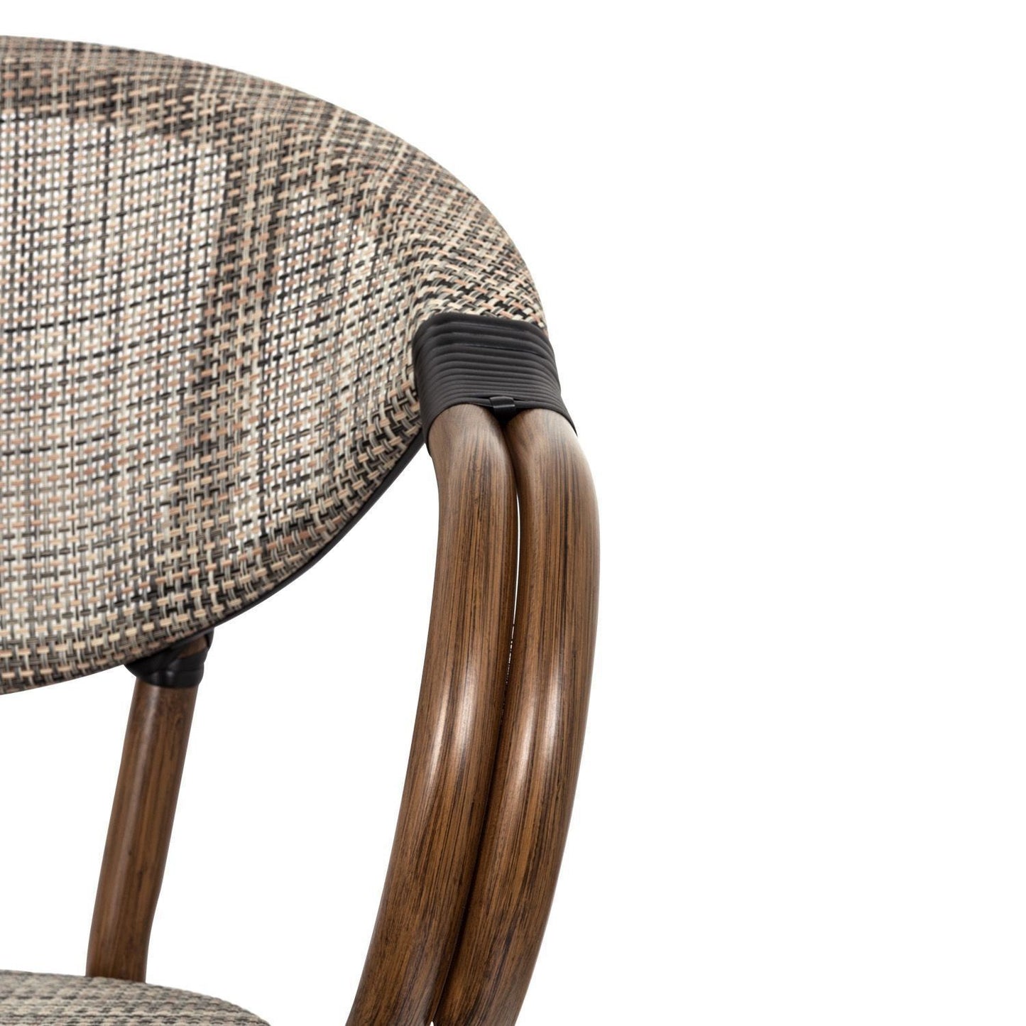 Silla Bistro Parisina Textileno con razos - Beige