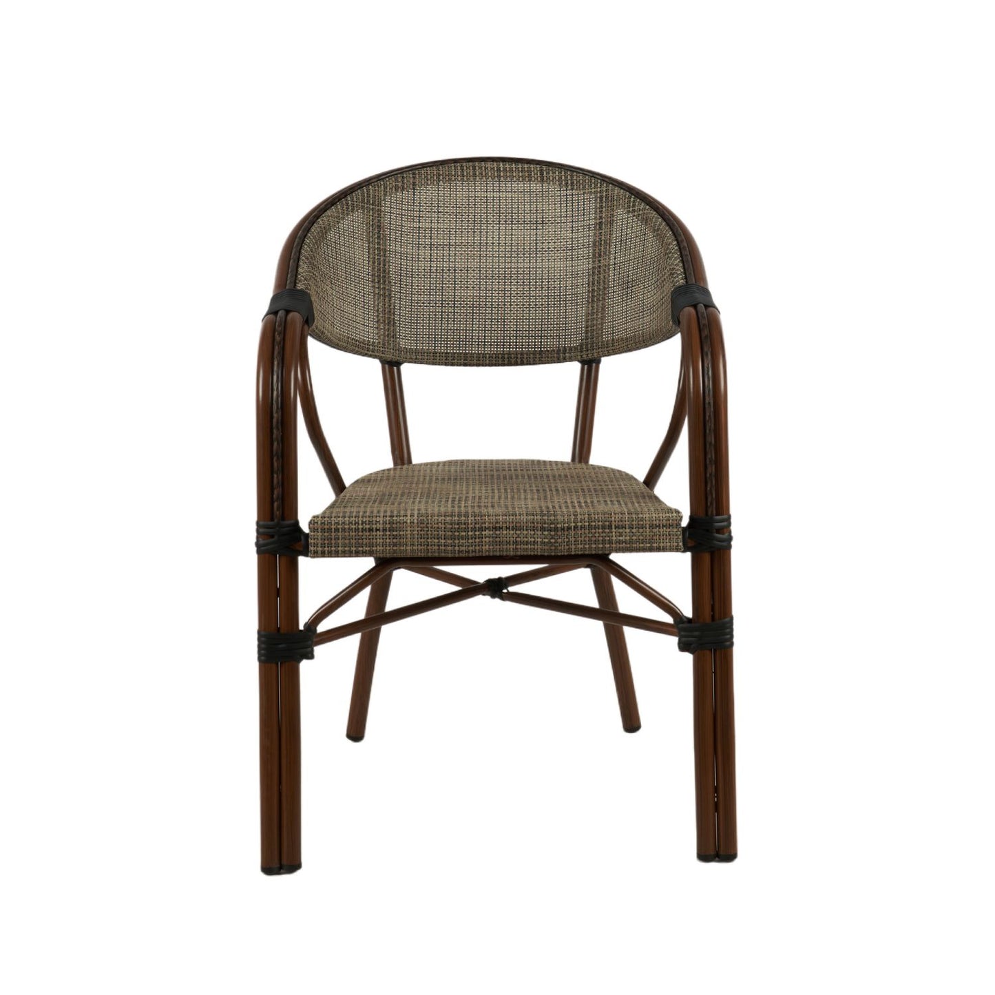 Silla Bistro Parisina Textileno con razos - Beige