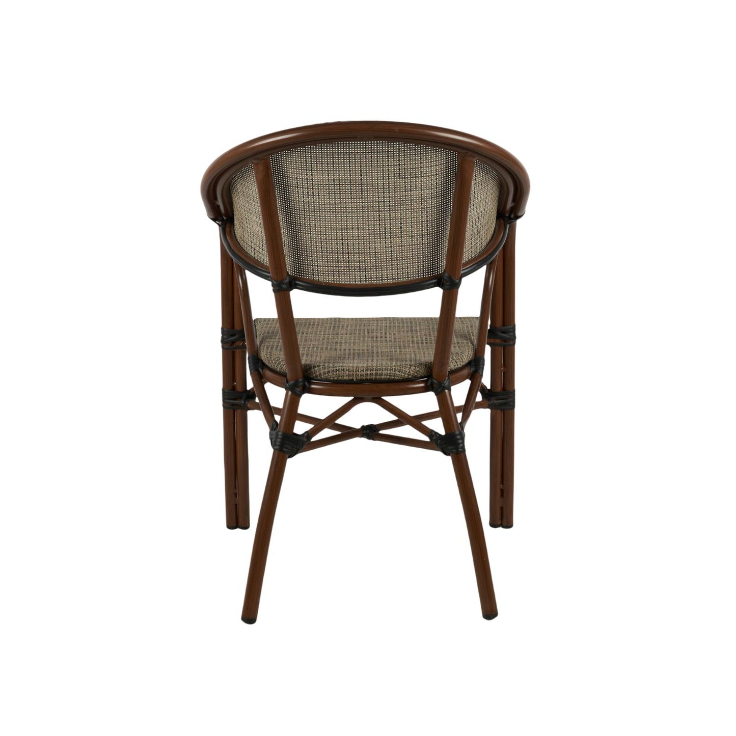 Silla Bistro Parisina Textileno con razos - Beige
