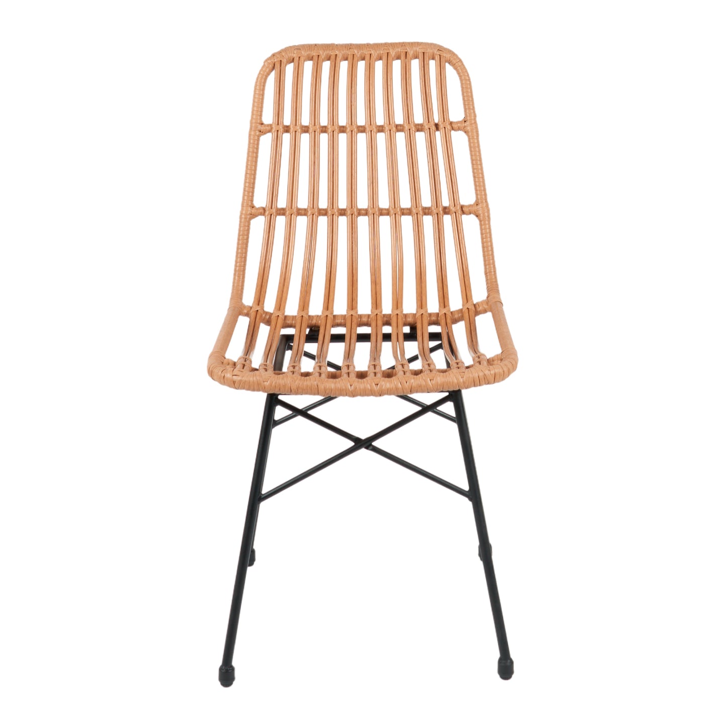 Silla de Comedor Terraza Rattan Grecia Color Madera