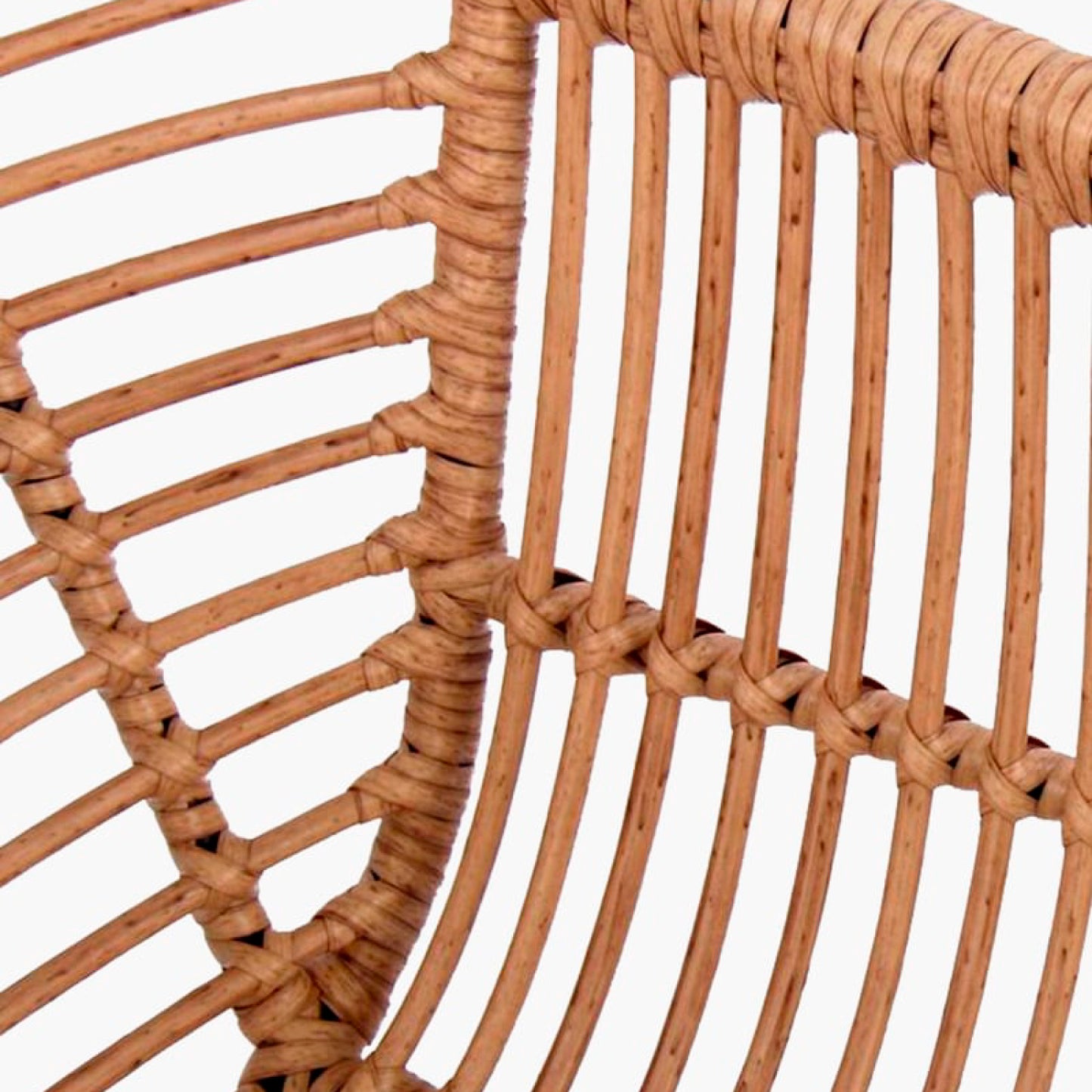 Butaca con Apoyabrazos de Terraza Rattan Grecia Color Madera