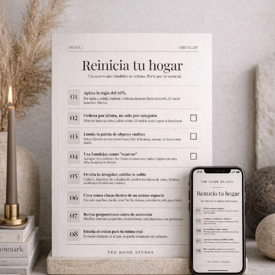Checklist descargable · Reinicia tu hogar