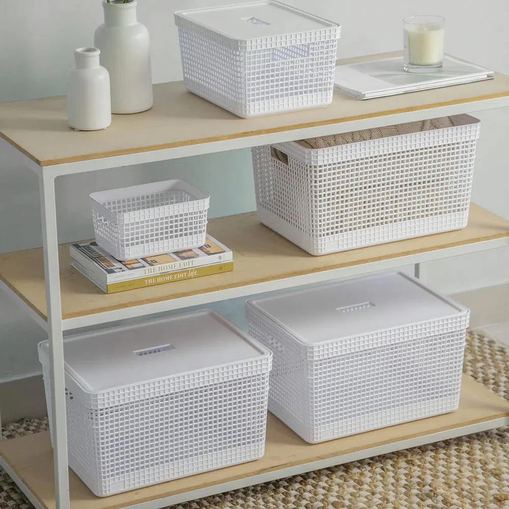 CESTA GRID CON TAPA 20 L