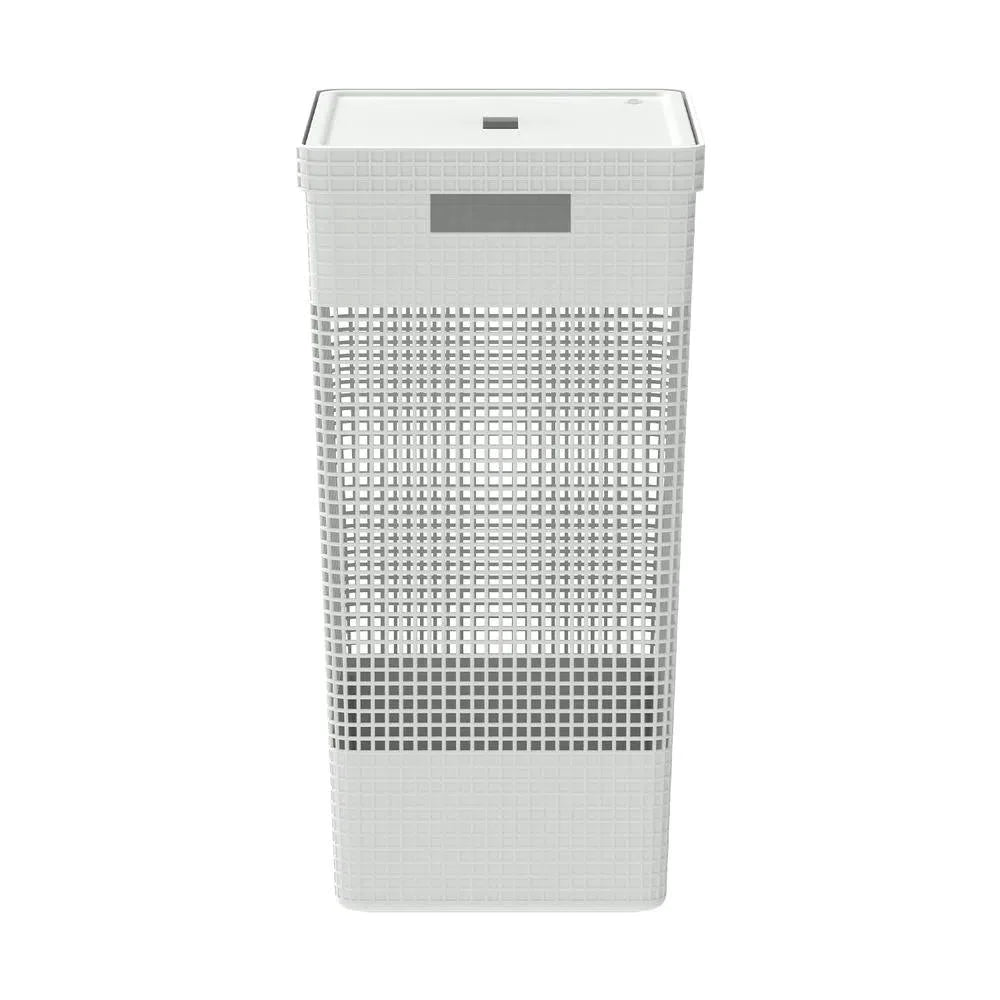 CESTA DE ROPA GRID CON TAPA 49 L