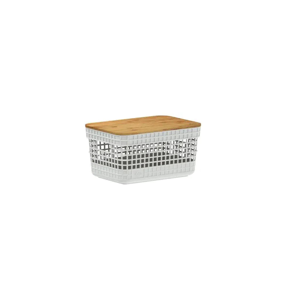 CESTA GRID CON TAPA DE BAMBÚ 2.5 L