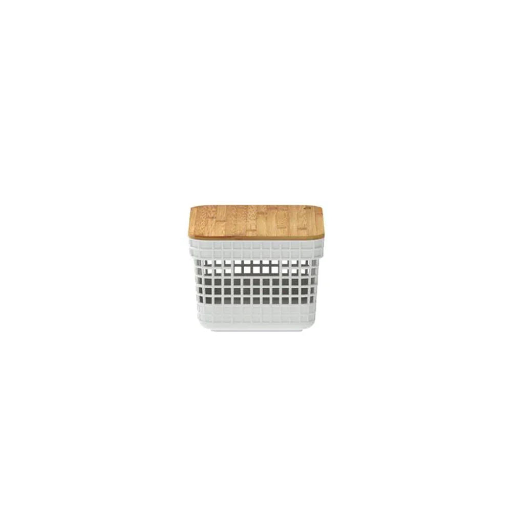 CESTA GRID CON TAPA DE BAMBÚ 2.5 L