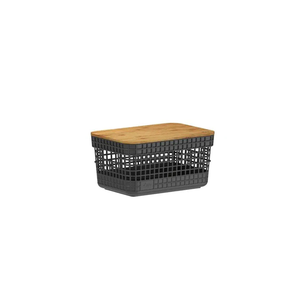 CESTA GRID CON TAPA DE BAMBÚ 2.5 L