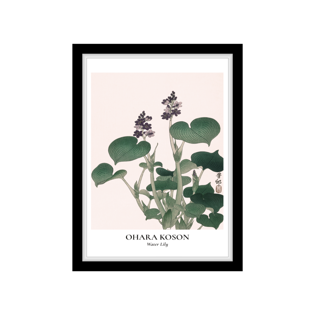 Blooming Hosta by Ohara Koson