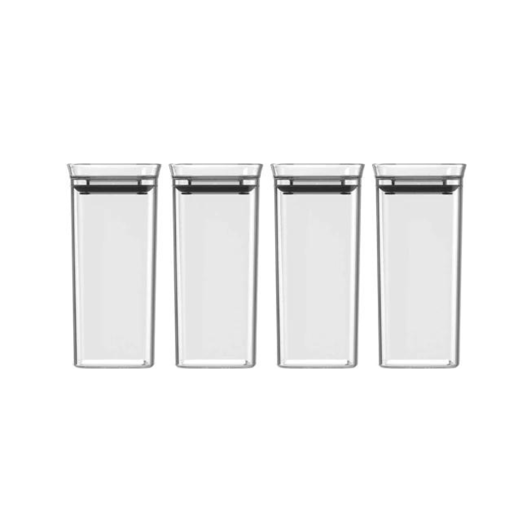 CONJUNTO ESPECIEROS HERMÉTICOS BLOCK 4 PIEZAS (0,340L) TRANSPARENTE