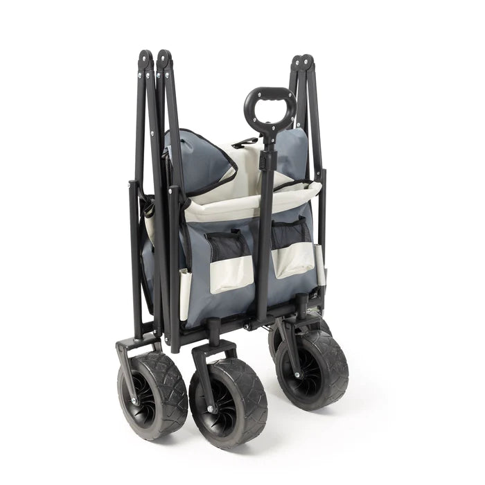 Carrito playa plegable gris