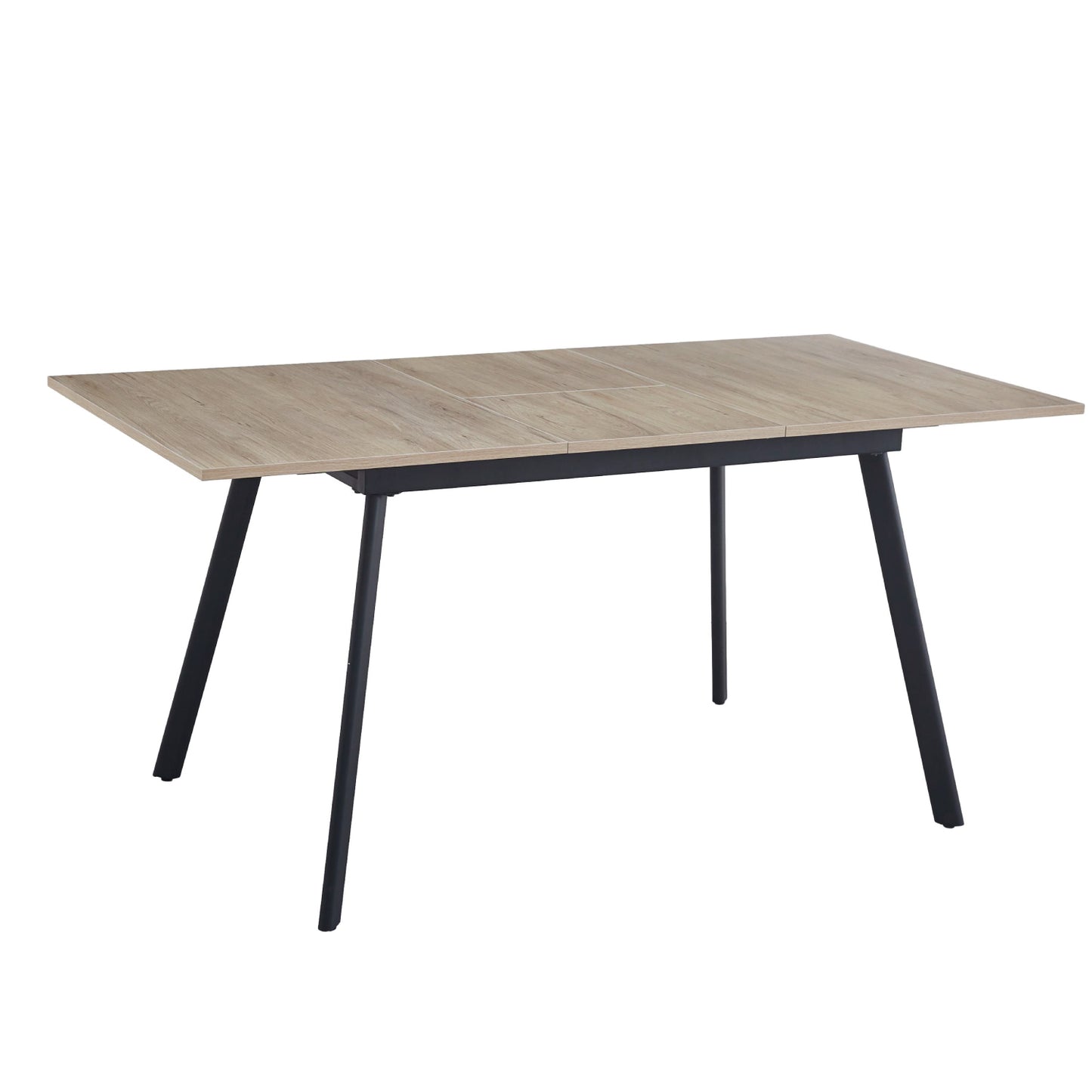 Mesa extensible 120 a 160 cm, ancho 80cm - Madera Clara