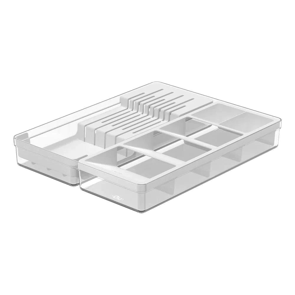 ORGANIZADOR DE CUCHILLO Y CUBIERTOS CLEAR