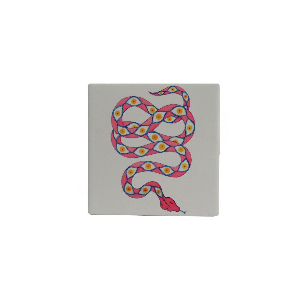 Set de 4 posavasos Serpiente