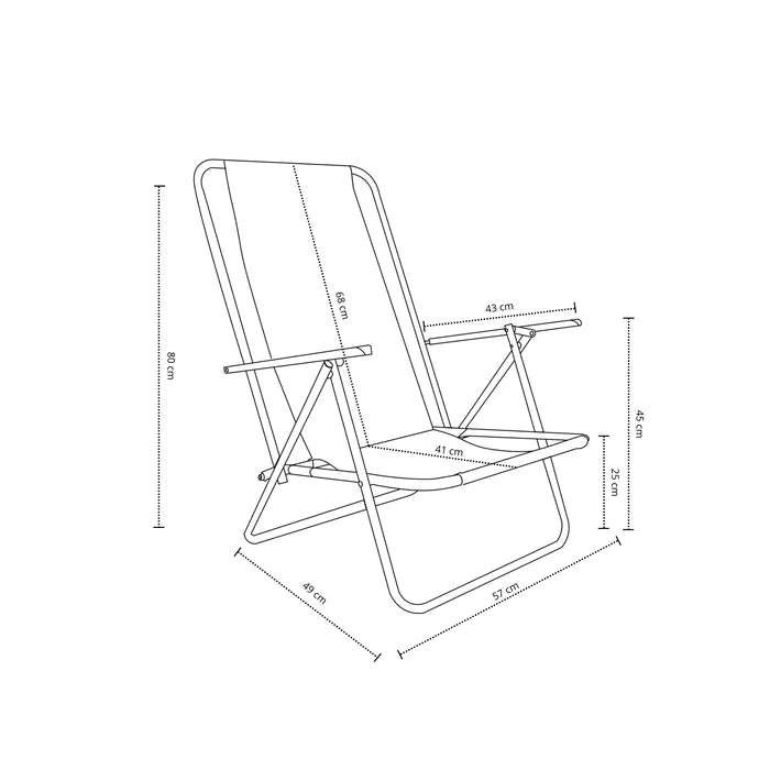 Silla Básica Lineas Verde