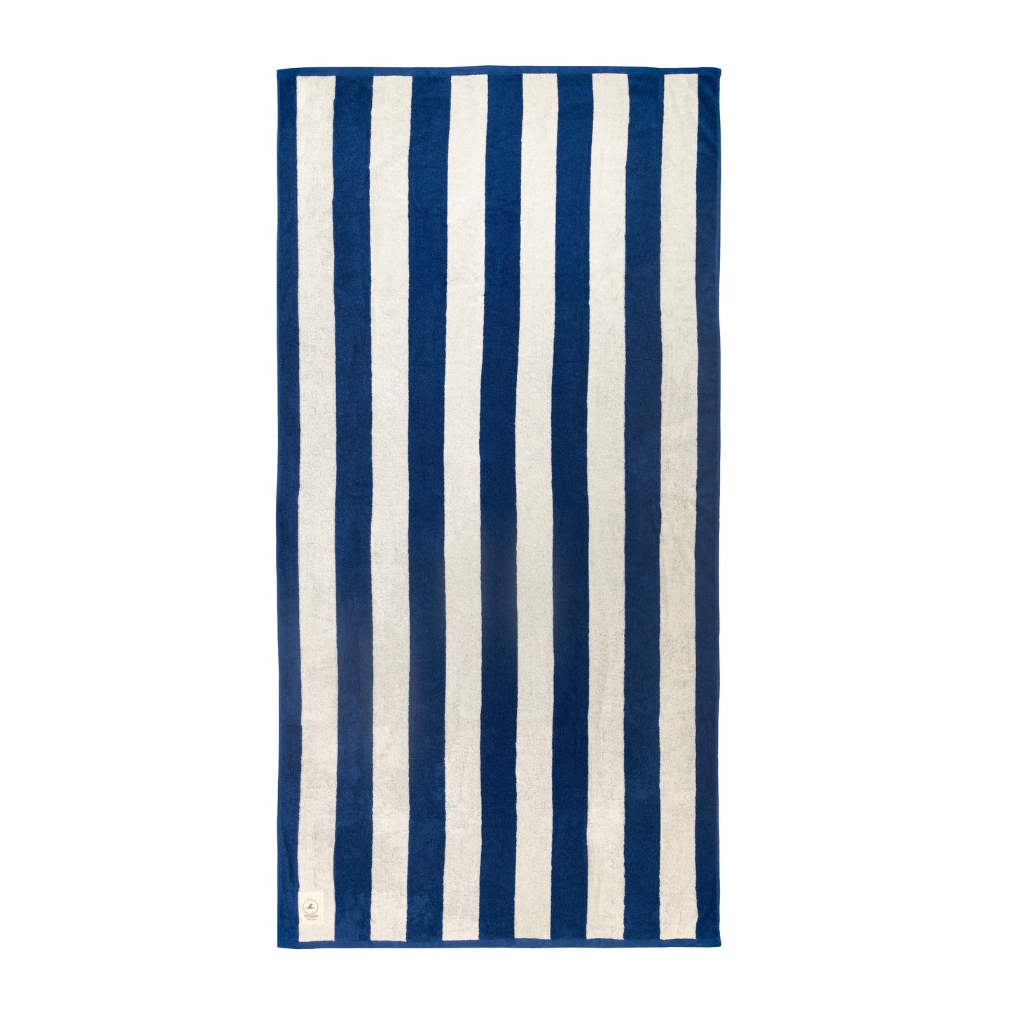 Toala de playa lineas azul