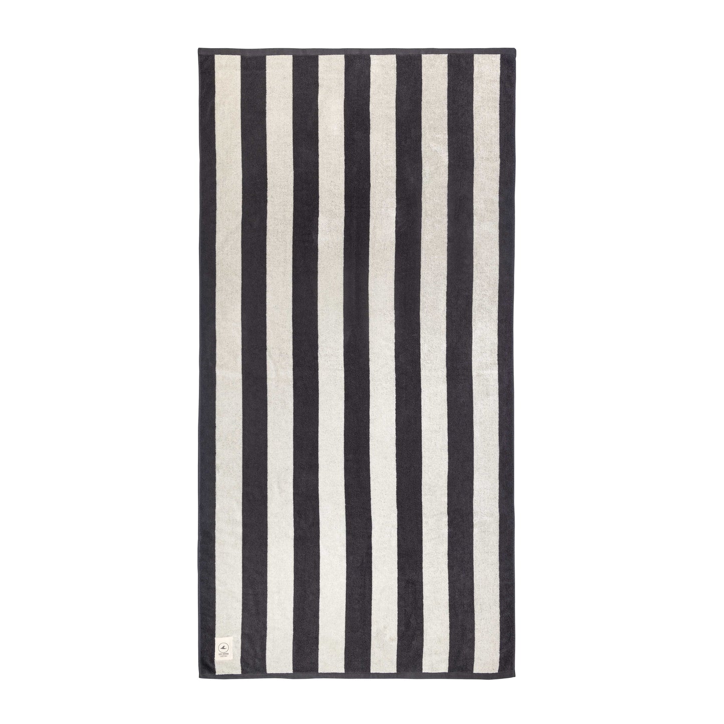Toalla individual lineas gris