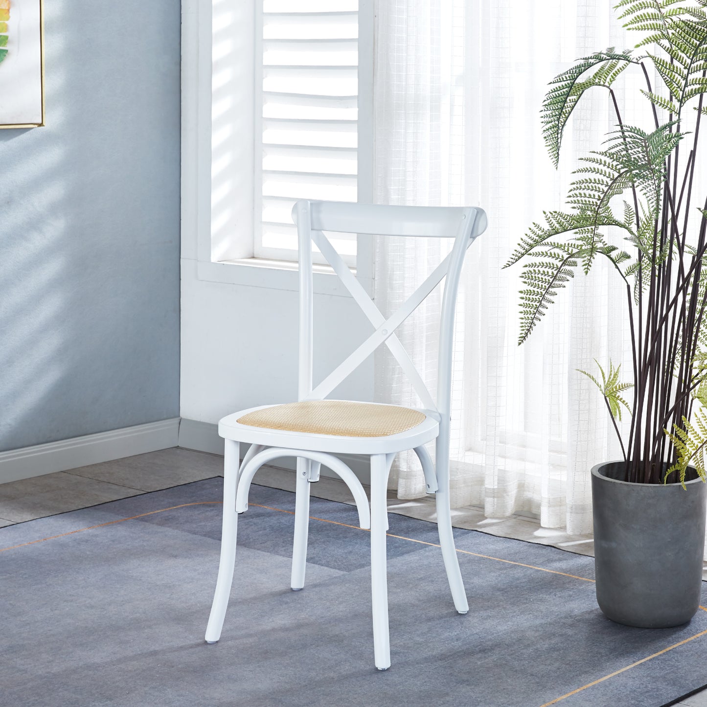 Silla Crossback Madera Rattan