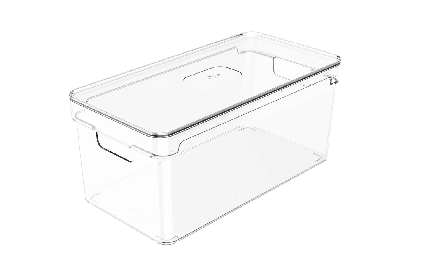 ORGANIZADOR DE DESPENSA CON TAPA CLEAR 30 X 15 X 13 CM