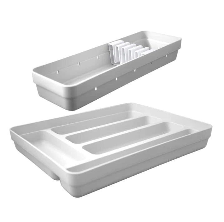 CONJUNTO ORGANIZADOR CUBIERTOS BLANCO