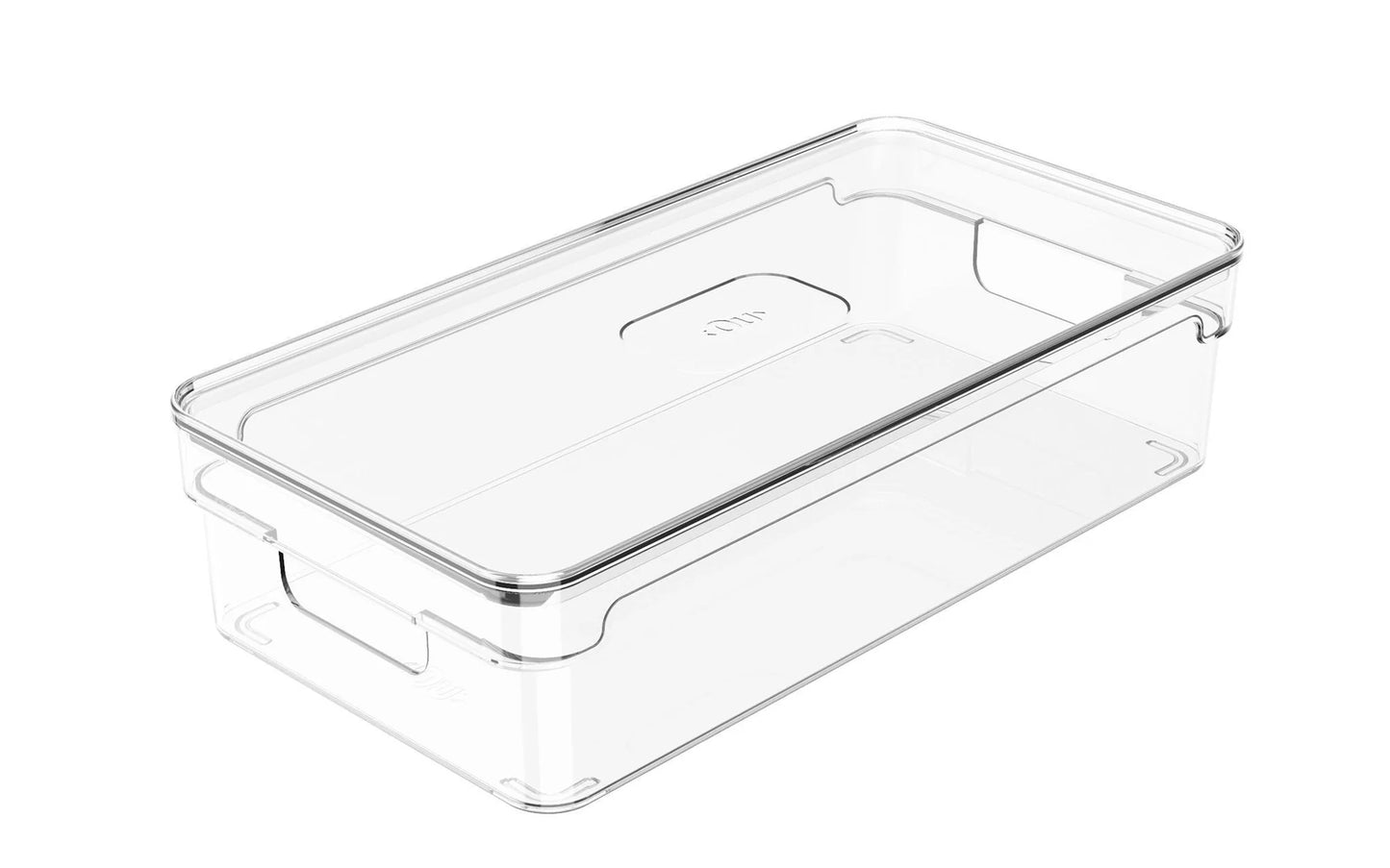 ORGANIZADOR DE DESPENSA CON TAPA CLEAR 30 X 15 X 7 CM