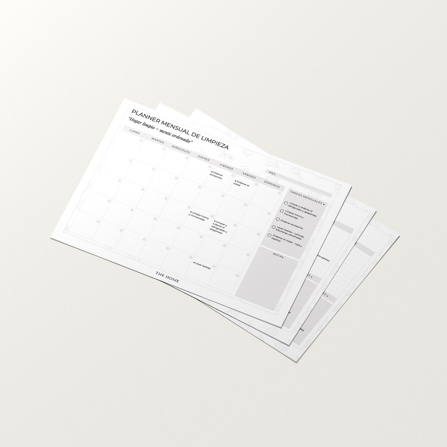 Planner de Limpieza Mensual – Abril GRATIS