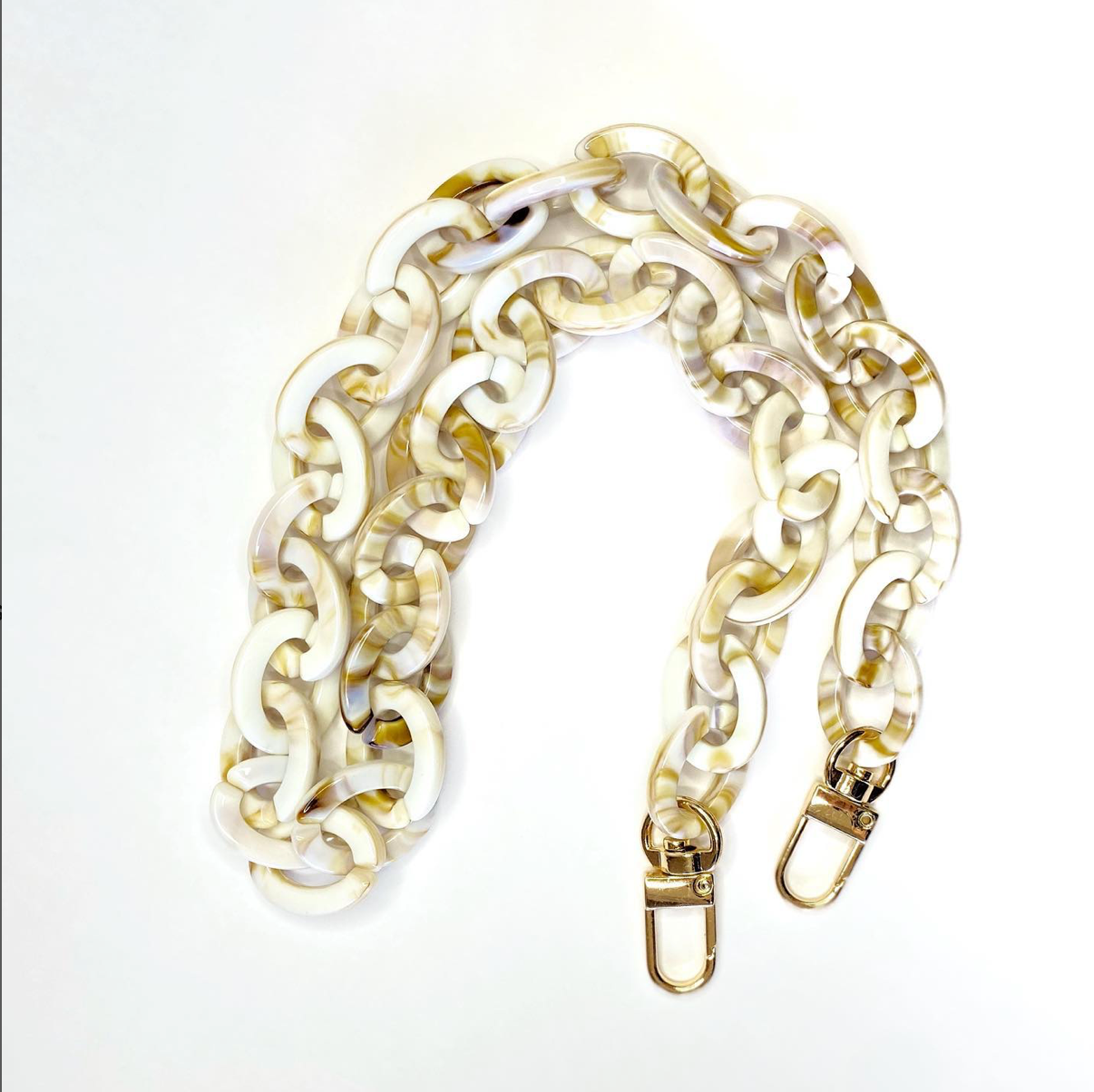 Cadena Strap Beige Marmolado
