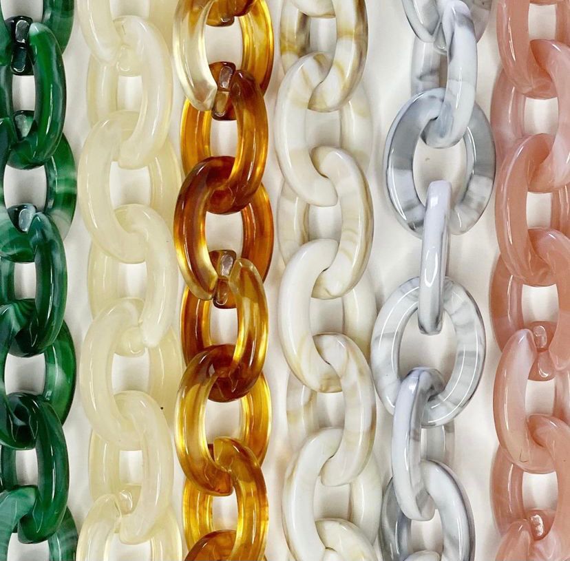 Cadena Strap Blanco Marmolado