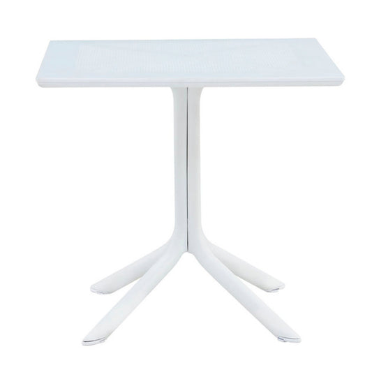 Mesa restaurant 80x80 Polipropileno Terraza Exterior - Blanca