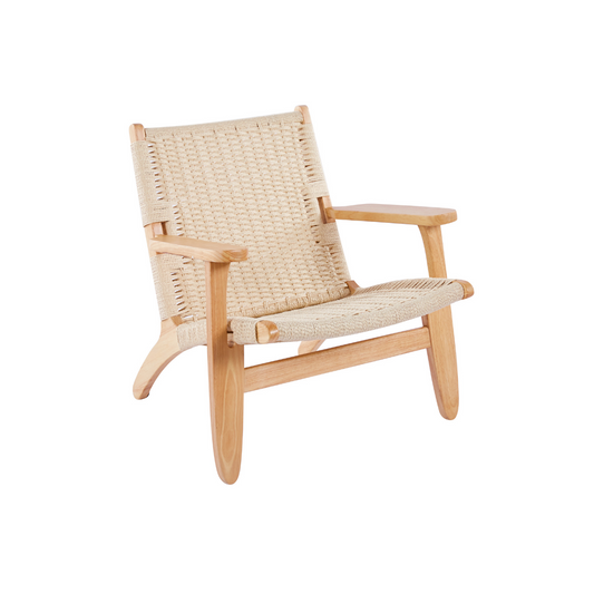 Butaca Sitial Danesa Wegner - Madera Hilo de Cuerda