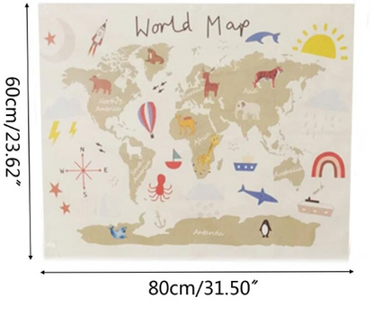 Mapa Mundo Colgante Infantil