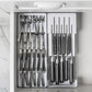 ORGANIZADOR DE CUCHILLO Y CUBIERTOS CLEAR