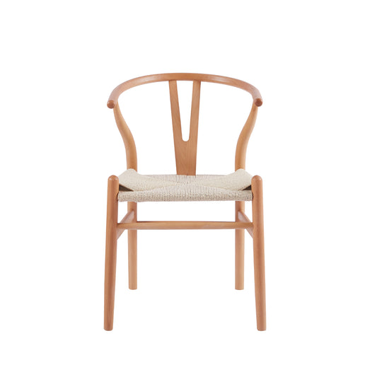 Silla Wishbone Madera y Hilo de cuerda - Natural